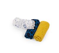 Set de 3 langes imprimés Puce & Pilou Moulin Roty