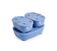 Set De 3 Lunch Box Empilables Bentomal - Bleu Eléphant - Prince Lionheart