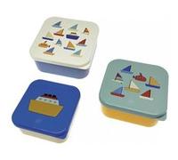 Set de 3 lunch box les bateaux Bleu G