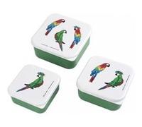 Set de 3 lunch box Les perroquets Multicolore G