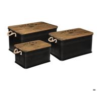 Set de 3 malles ""Cuba"" L45 54 60cm - Atmosphera createur d'interieur
