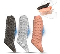 Set de 3 manchons pour pénis avec cockring en silicone - mêmes tailles, trois couleurs, design texturé pour stimulation intense et plaisir partagé lors du jeu en couple