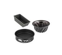 Set de 3 mini moules à cake 15 cm, charnière 16 cm et kouglof 18 cm Zenker Spécial Mini