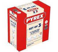 Set De 3 Mixeurs Pyrex, 0,7L+1,1L+2,3L, Verre