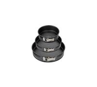Set de 3 moules a charniere ronds - ZENKER - Black Metallic - 20, 24 et 28 cm