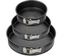 Zenker – Set de 3 moules à charnière ronds – Black Metallic – Acier – 20, 24 et 28 cm