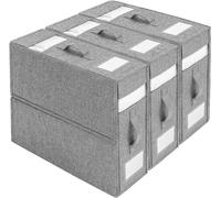 Set de 3 organiseurs de draps pliables gris Vendos85