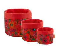 Set de 3 paniers gigognes multi-usages - Panier Coquelicots - Pylones Coquelicots G