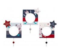 Set de 3 patères mister bouh - sauthon Bleu G