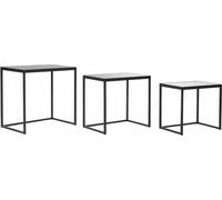 set de 3 petites tables DKD Home Decor Noir 58 x 36,5 x 53,5 cm