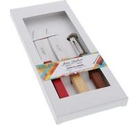 Set de 3 pièces, 2 couteaux d'office et un éplucheur - Jean Dubost - Multicolore - Bois G