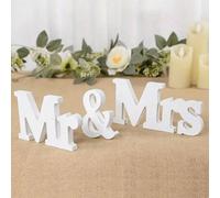 Set de 3 pièces de décoration de mariage Mr & Mrs - Accessoires pour photobooth en PVC avec lettres anglaises personnalisées pour cérémonie et réception, parfait pour mariages, Saint-Valentin, mariage