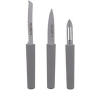 Set de 3 pièces en inox Eco-responsable office, éplucheur, tomate gris - Jean Dubost - Gris - Inox