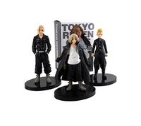 Set de 3 pièces Figurines Tokyo Revengers Mikey Draken Takemichi 16 cm