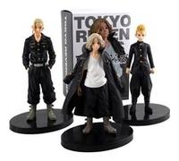 Set de 3 pièces Figurines Tokyo Revengers Mikey Draken Takemichi 16 cm
