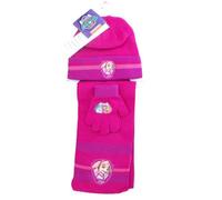 Set de 3 pièces - Pat Patrouille - Stella - Gant, Écharpe, Bonnet - 100% Acrylique - Rose 2 ans