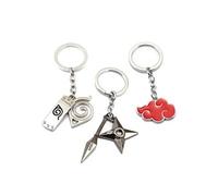 Set de 3 pièces Porte-clés Animation Naruto 10 cm