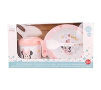 Set DE 3 PIÈCES (Tasse D'ENTRAÎNEMENT, Bol ET CUILLÈRE) Minnie Indigo Dreams