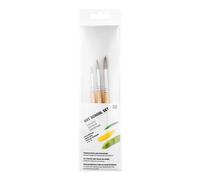 Set de 3 pinceaux beige art school Beige G