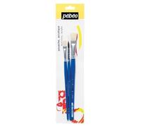 Set De 3 Pinceaux Ronds Et Plat ? Poil Dur