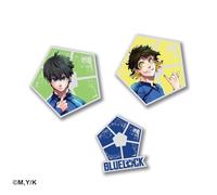Set de 3 pin's blue lock - modele 1 - 2025