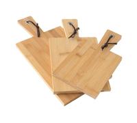 set de 3 planches à découper en bambou avec poignées Planche à servir en bois