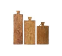 Set de 3 planches à pain en teck Passel