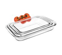 Lot de 3 plats rectangulaires à four IBILI