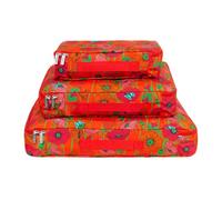 Set de 3 pochettes de voyage - Travel organizer Coquelicots - Pylones 9 G