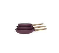 Set de 3 poêles 20-24-28 cm Gamme Forest tous feux dont induction Prune AM7469