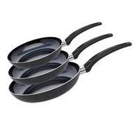 Set de 3 Poêles 20, 24 et 28 cm céramique sans PFAS Elo Prima Cucina Noir