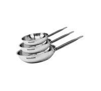 Set de 3 poêles 20 24 et 28 cm en inox Fackelmann Eterna
