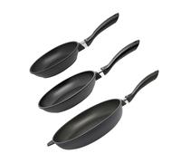 Set de 3 poêles à frire 24 cm 28 cm et 32 cm sans PFAS Alucast Elo