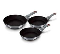 Set de 3 Poêles à Frire Induction 20-24-28cm Aluminium, Antiadhésif Titane, Berlinger Haus, Moonlight, , Gris Gris G