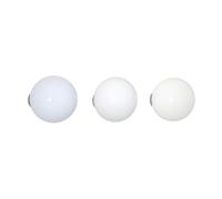 Vitra Set de 3 porte-manteaux Coat Dots blanc Ø5cm/profondeur 5-7,2cm