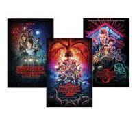Set de 3 Posters Stranger Thin Saison 1, 2 et 3 91,5 cm x 61 cm G