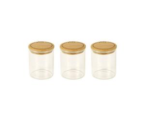 Set de 3 pots à épices en verre Pebbly 190 ml