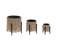 set de 3 pots AVEC PIED "CAM" - Atmosphera créateur d'intérieur