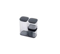 Joseph Joseph 5028420810721 Set 3 Pots de Rangement, Plastique, Gris, 22,4 x 20,9 x 10,8 cm