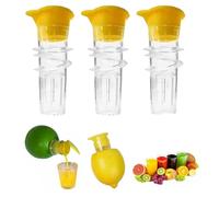 Set de 3 Presses-agrumes Manuel, Presse Citron et Orange Portable sans BPA, Idéal pour Cuisine, Bar, Voyage et Camping
