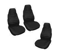 set de 3 protections d'atelier pour siège de voiture | Housse de siège de voiture universelle | Housse de voiture - couleur noire | Protection de siège universelle avec protection d'appui-tête | Houss