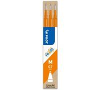 PILOT - Recharge Frixion Ball Ecriture Moyenne 0,7 Mm Encre Effaçable Set De 3 Unites - Orange
