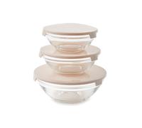 Set de 3 saladiers en verre avec couvercle Mathon