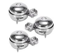 set de 3 sonnettes de vélo fortes, sonnette de vélo très forte pour VTT, sonnette manuelle Ding Dong universelle, klaxon de vélo rétro, klaxon de vélo de course avec un beau son fort, sonnette de guid