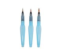 Set de 3 Stylo aquarelle pinceaux à réservoir d'eau Arts Aquash Brush Aquabrush Pointe Idéal pour Dessiner Concevoir et Colorier des Mangas des