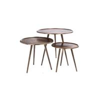 Amadeus - Set de 3 Tables Basses Roseline Or
