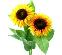 set de 3 tournesols artificiels 55 cm - Décoration détaillée pour l'automne & idées de bricolage créatives