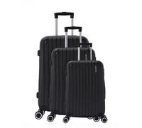 Set de 3 Valises - ADC - Trolley Rigide - ABS - 4 Roulettes Doubles - Cadenas Intégré