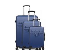 Set de 3 valises - AMERICAN TRAVEL - CHELSEA - 4 roues - Marine