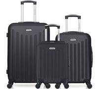 Set de 3 valises american travel - - valise weekend , valise cabine et valise cabine xxs brooklyn - noir noir G